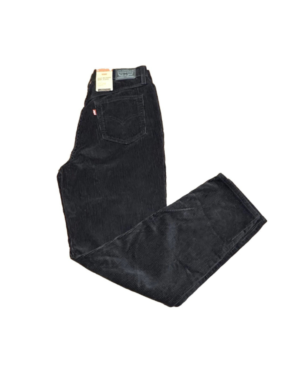 NWT Levi’s High Waisted Mom Jeans Corduroy Pants Black Women's Size 29x30